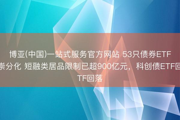 博亚(中国)一站式服务官方网站 53只债券ETF推崇分化 短融类居品限制已超900亿元，科创债ETF回落