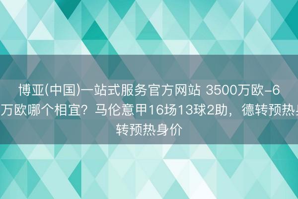 博亚(中国)一站式服务官方网站 3500万欧-6000万欧哪个相宜？马伦意甲16场13球2助，德转预热身价