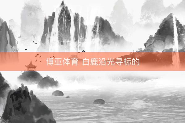 博亚体育 白鹿沿光寻标的