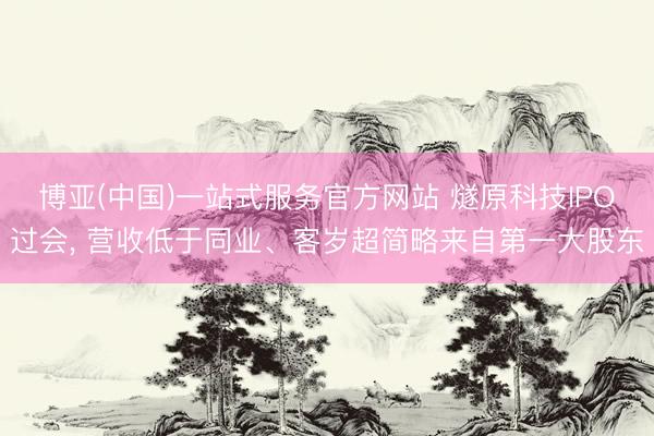 博亚(中国)一站式服务官方网站 燧原科技IPO过会， 营收低于同业、客岁超简略来自第一大股东